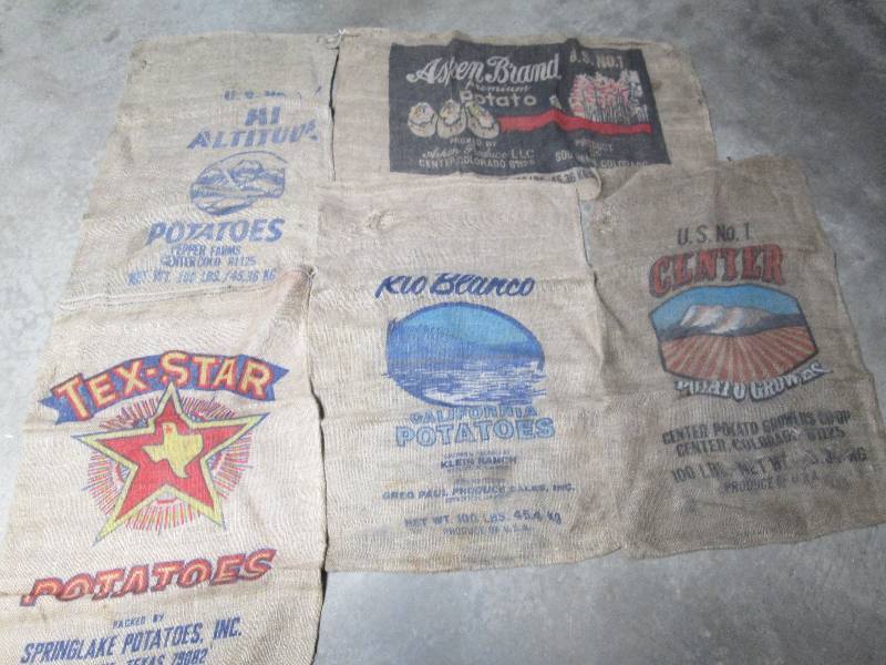 lot 112 image: Burlap Potato Sacks