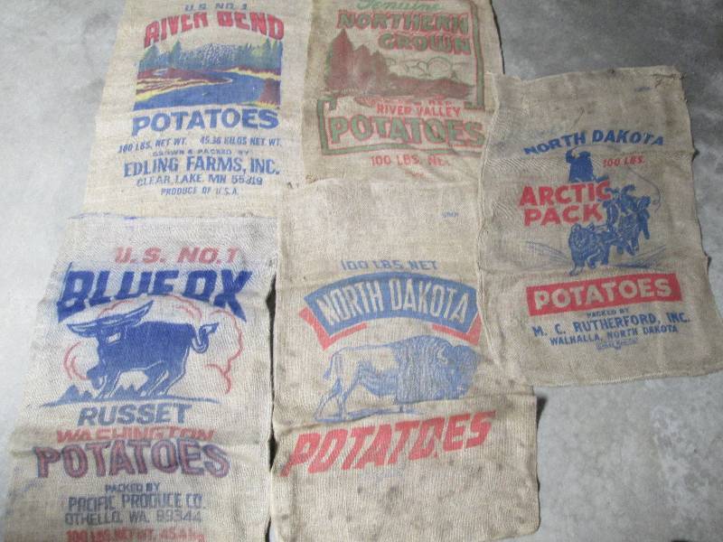 lot 113 image: Burlap Potato Sacks