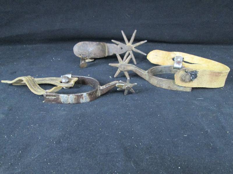 lot 114 image: Old Cowboy Spurs