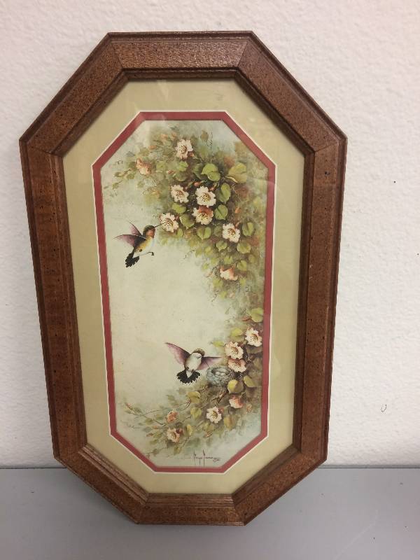 lot 14 image: Canisters and Hummingbird Print