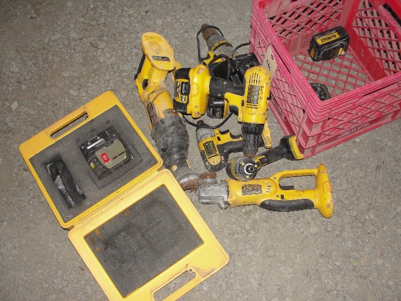 Ryobi tools, battery packs, laser level