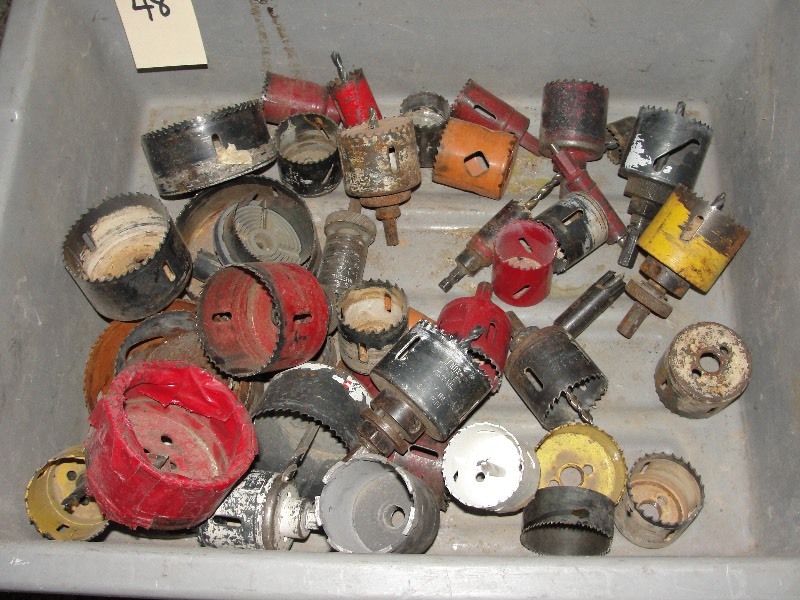 Misc. Hole Saws and Stackable Bolt Bins