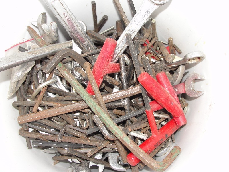 Vinyl Wallbase, Misc Allen Wrenches, Wrenches, Roll of Co - Axle Cable
