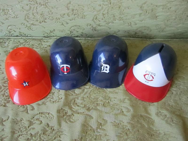 lot 20 image: Plastic vintage sports caps, one is...