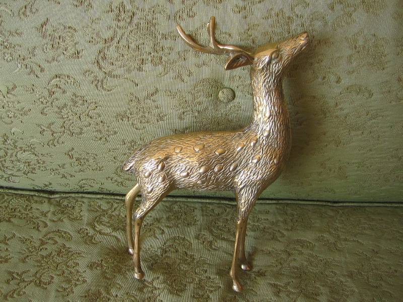 lot 59 image: Brass Deer...