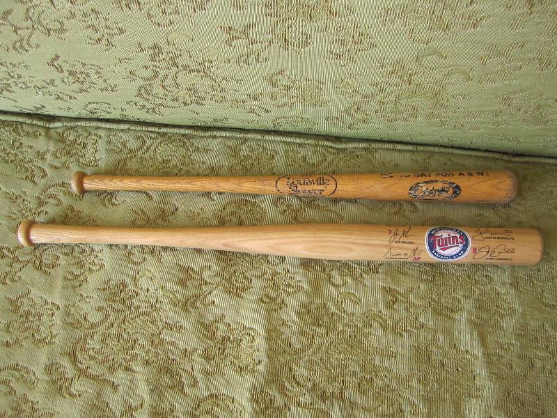 lot 60 image: 2 collector baseball bat replicas...