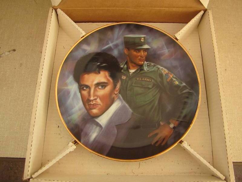 lot 79 image: Elvis early years collector plate...
