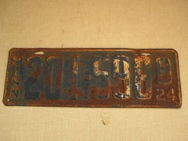 lot 88 image: 1924 license plate...