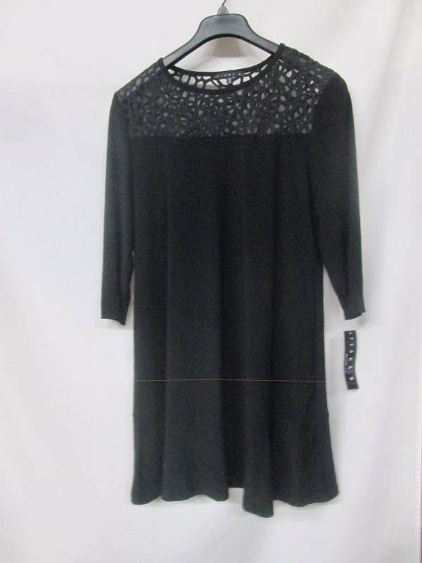 Tiana B Misses Laser-Cut Trapeze Dress