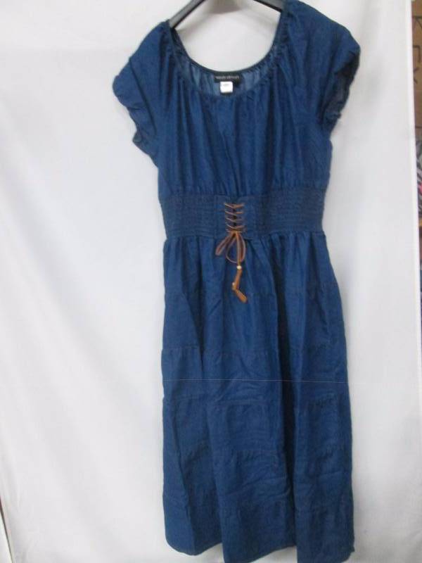Wearabouts Womens Plus Tiered Denim Dress