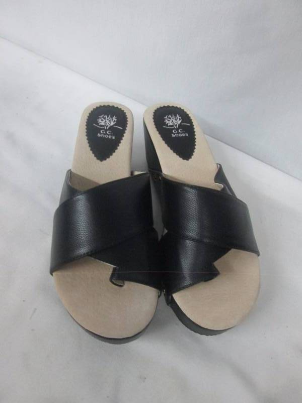 GC Shoes Womens Young Lady Platform Wedge Thong Sandal