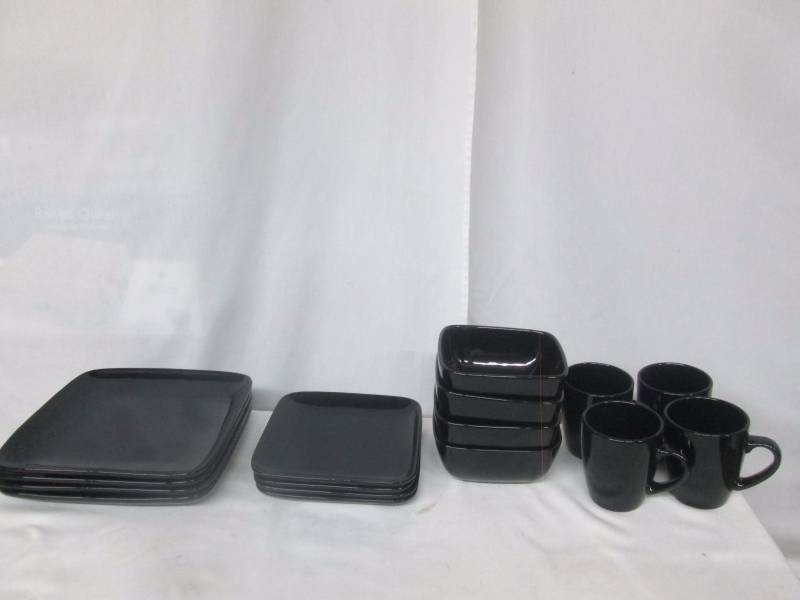 Alcove Square 16-pc. Stoneware Dinnerware Set