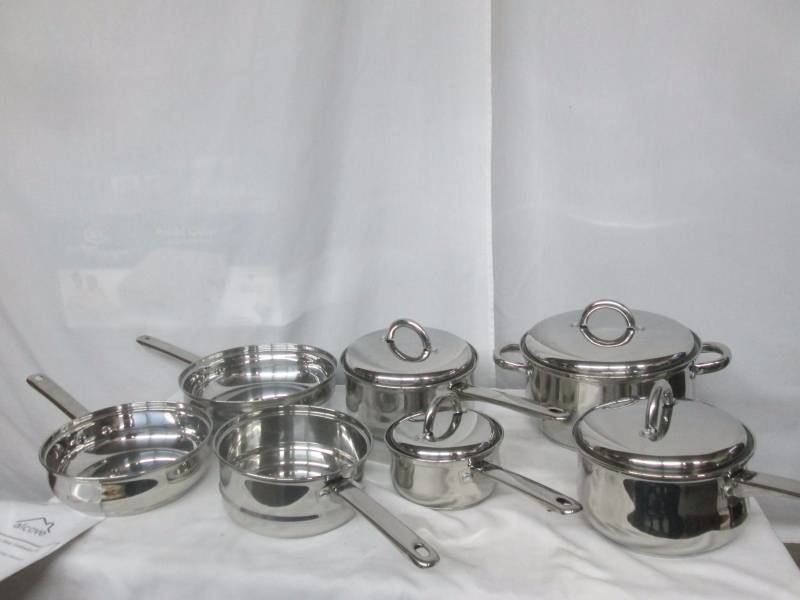 Alcove 11pc. Stainless Steel Cookware Set October High End Returns