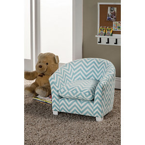 Coaster Issac Kids Chair in Blue Print