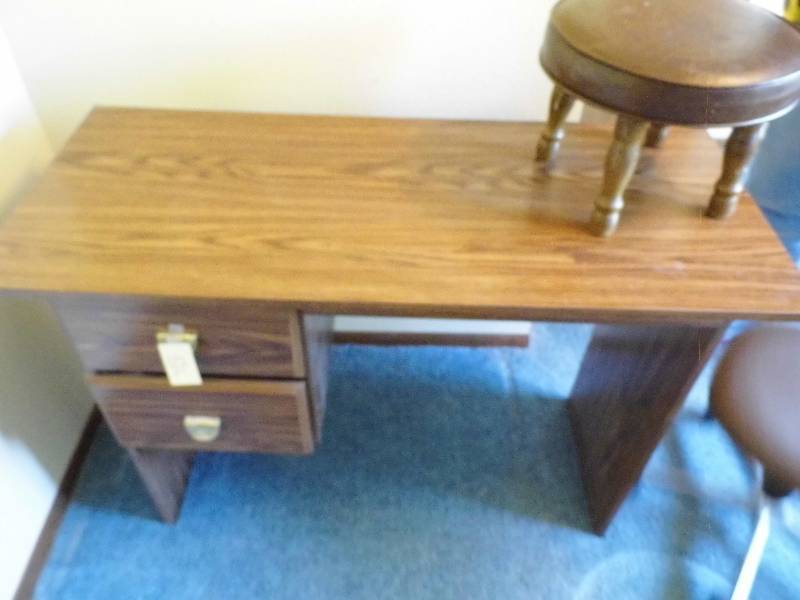 Desk, Chair & Stool