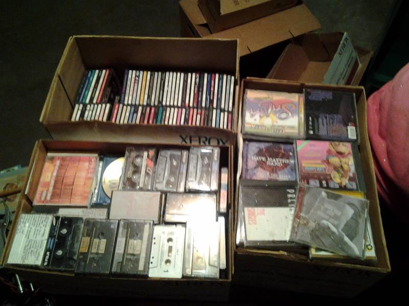 lot 51 image: 3-Boxes Full Of Cds & Some Cassettes