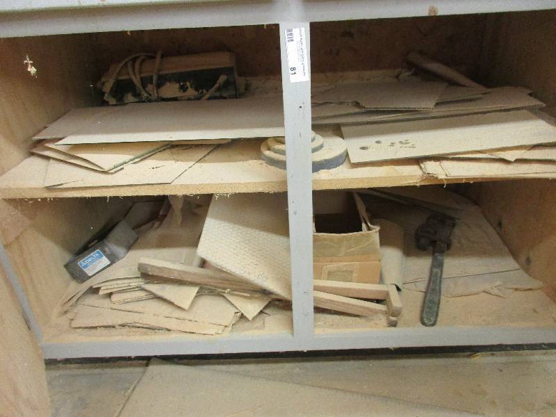 Cabinet contents