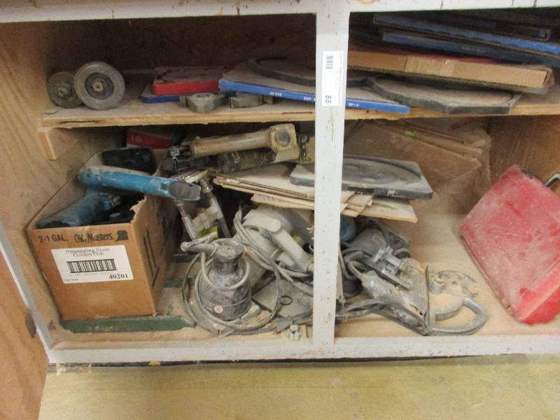 Cabinet contents
