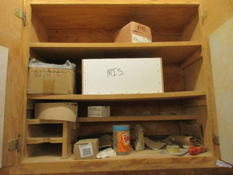 Cabinet contents