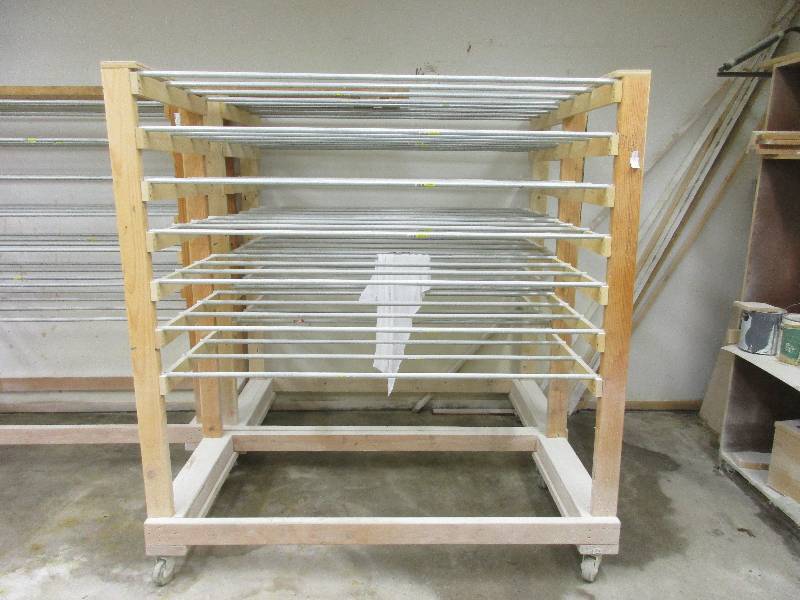 Material painting rack