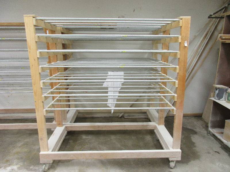 Material painting rack