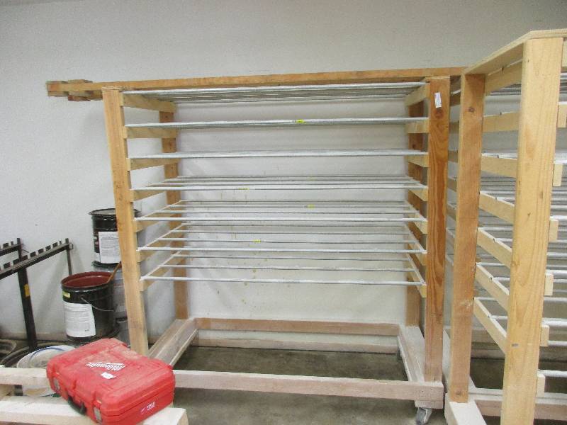 Material painting rack