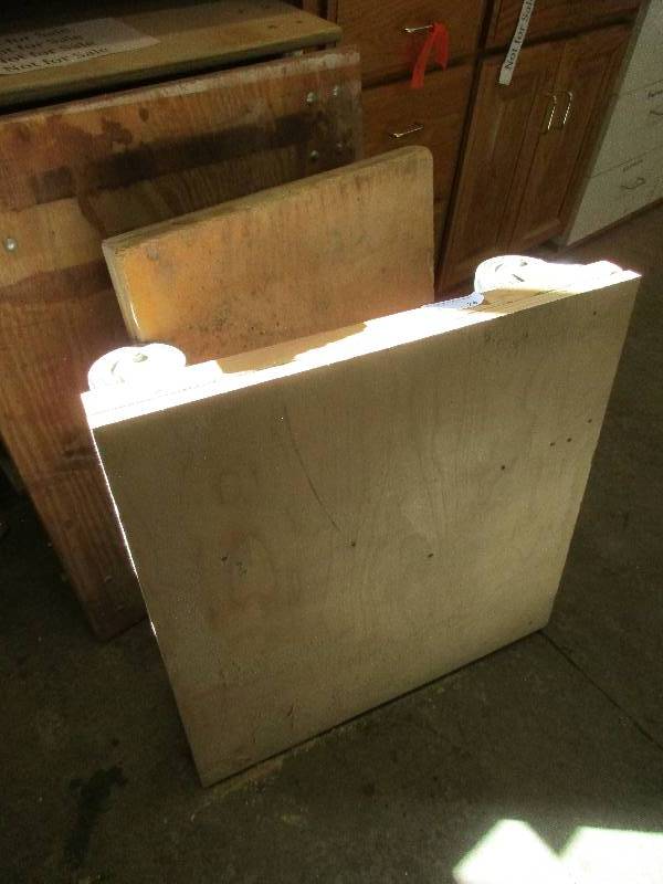 2 wood carts
