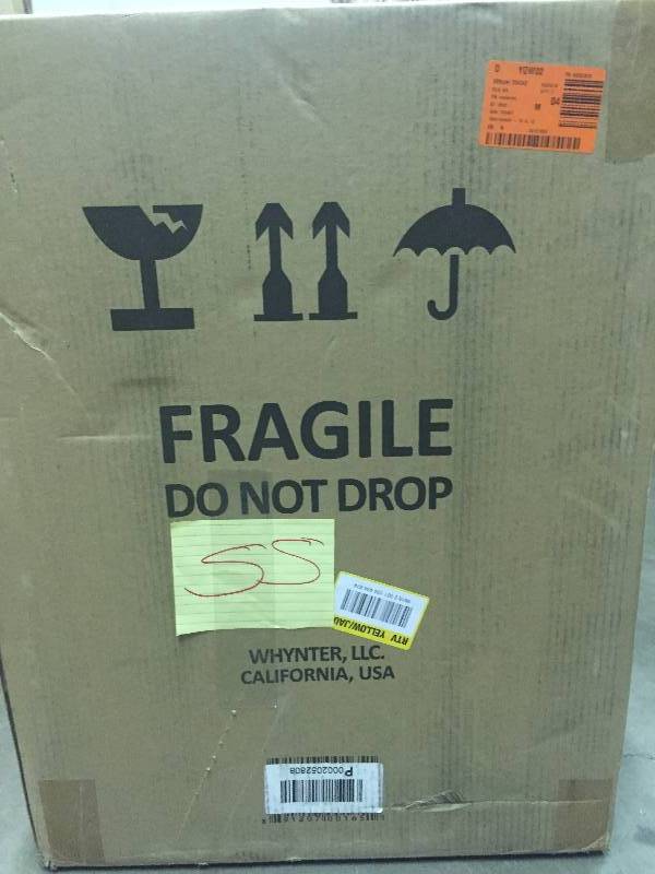 lot 55 image: Whynter UIM 155 Stainless Steel Built in Ice Maker New in box stock picture used to display item