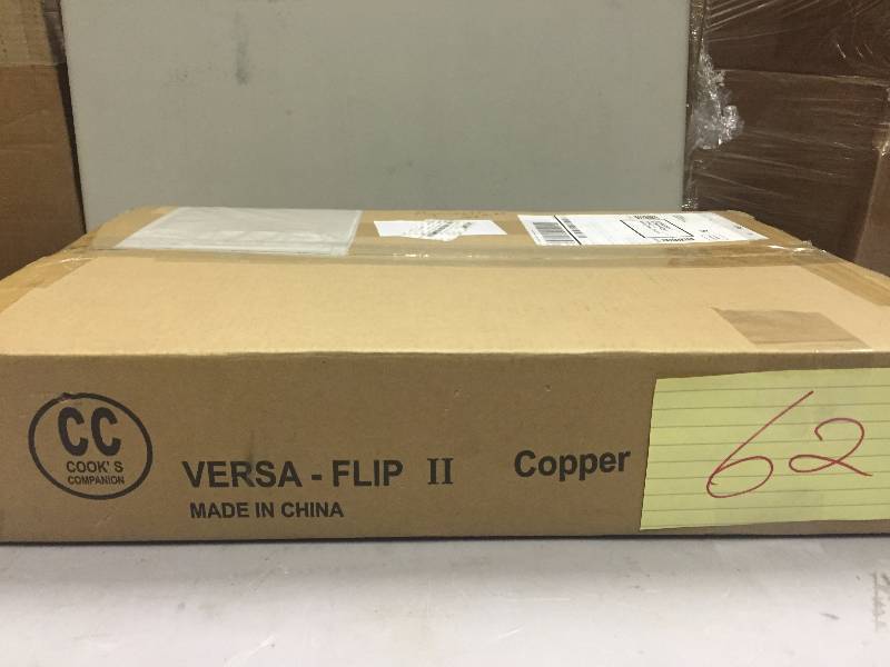 lot 62 image: Cooks Companion Versa Flip II Copper Never used