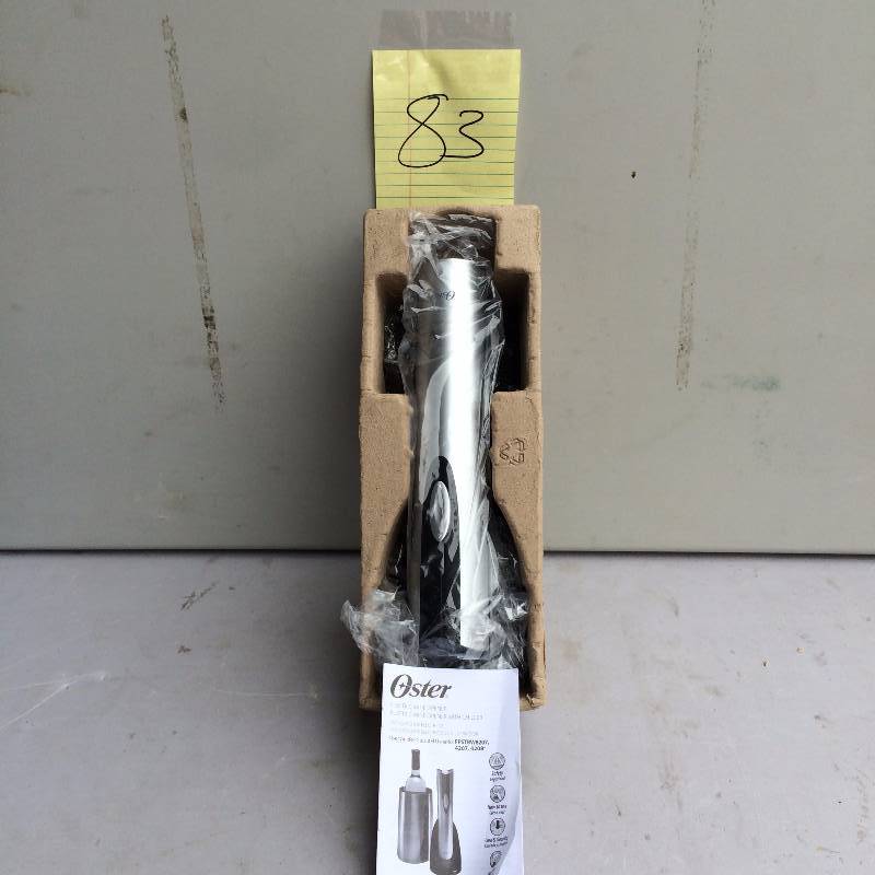 lot 83 image: Oster Electric Wine Opener Never Used in original box