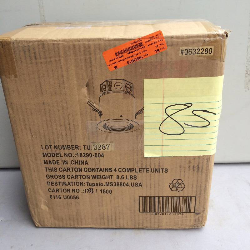 lot 85 image: Lot of 4 Utility Tech Pro Recessed Lightning Hkit 4 New in original Package
