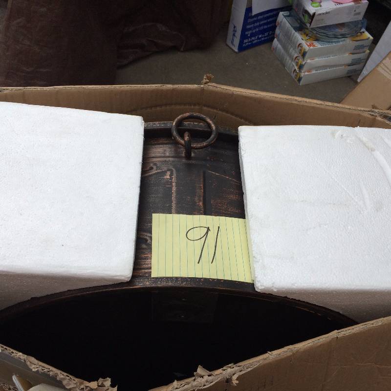lot 91 image: Quadripod 26 in Round Fire Pit missing hardware