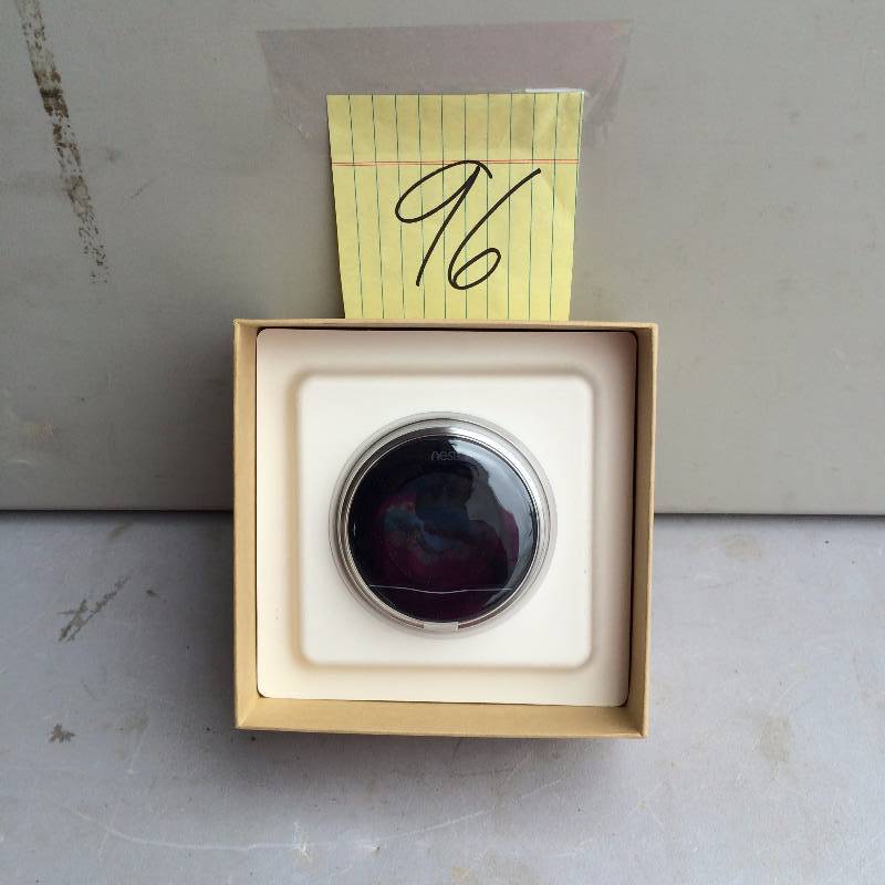 lot 96 image: Nest Learning Thermostat T200577 Second Generation Open Box Never used stock and actual pictures used to display item