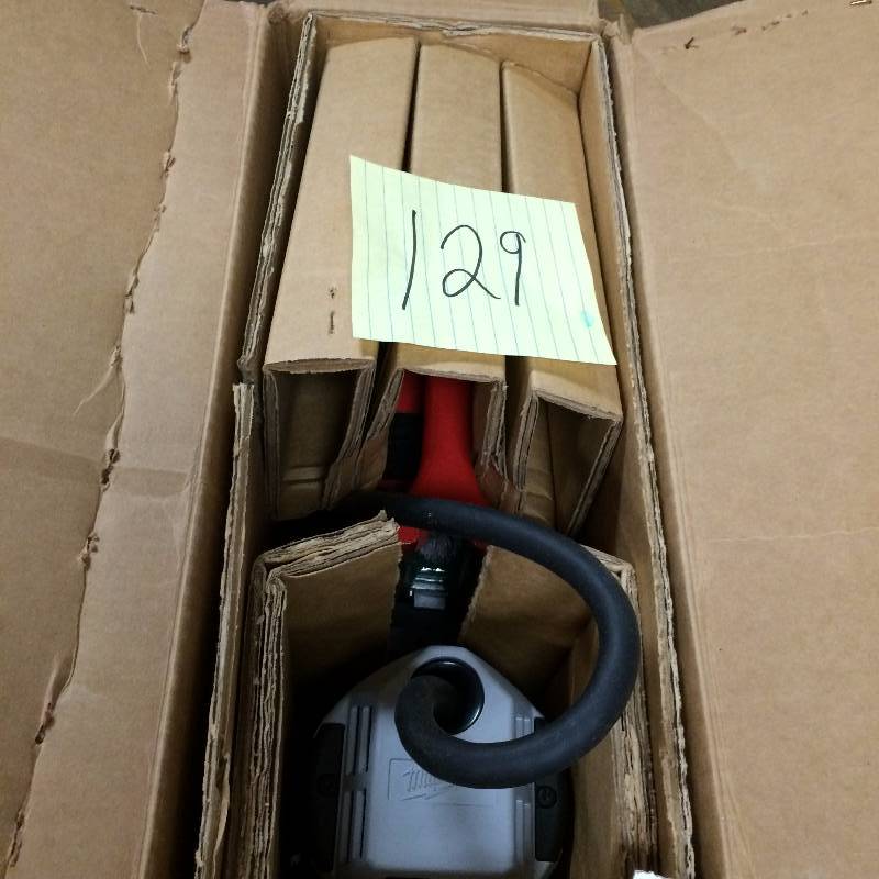 lot 129 image: Milwaukee 4208-1 Adjustable Position Electromagnetic Drill Press with No. 3 MT Motor NEW IN Original Box actual and stock photos used to display item