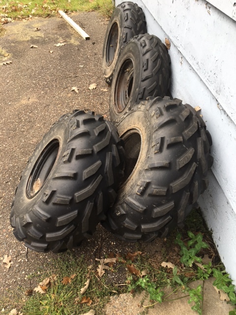 lot 16 image: Complete Set of 4 - Polaris ATV Tires and Rims