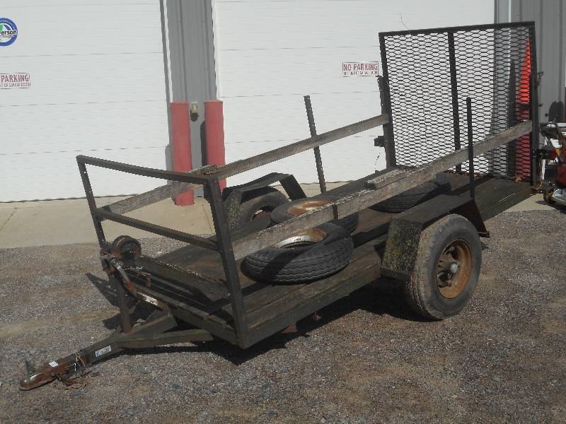 lot 1 image: 2005 Homemade Single Axle 5x10 Ut...
