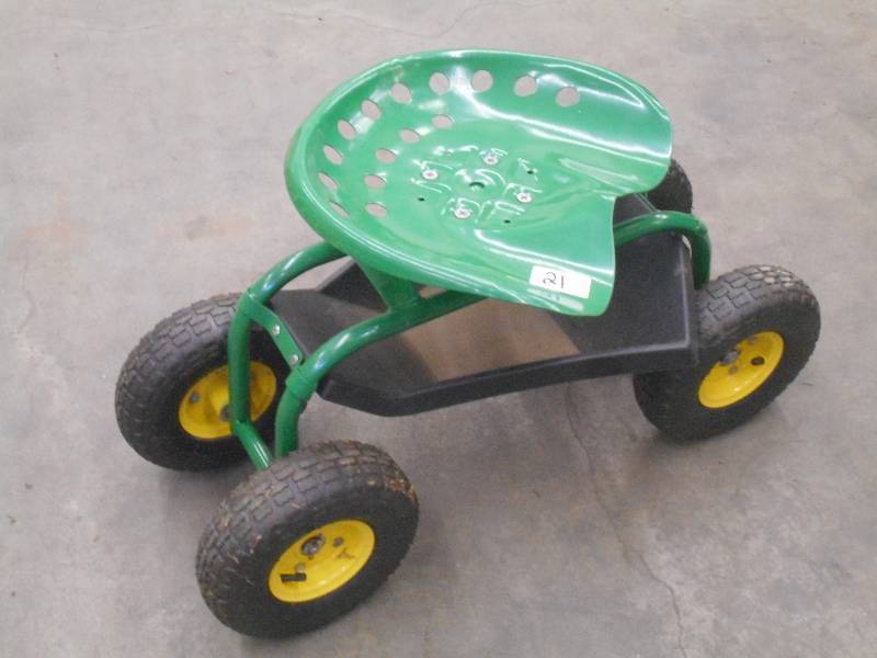 lot 21 image: Like New Tractor-Seat Garden Steel ...