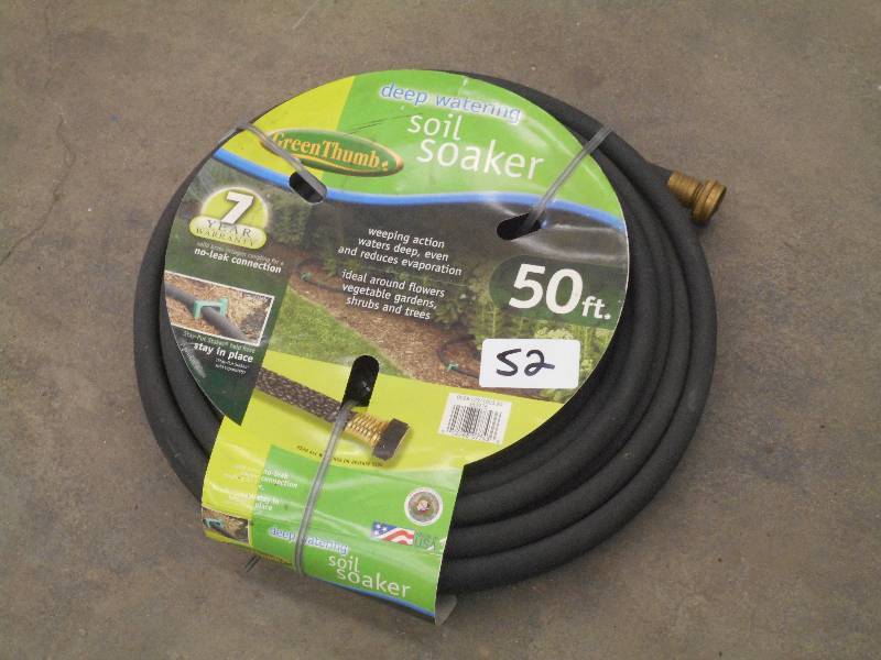lot 52 image: New 50 Soil Soaker Garden Hose ...