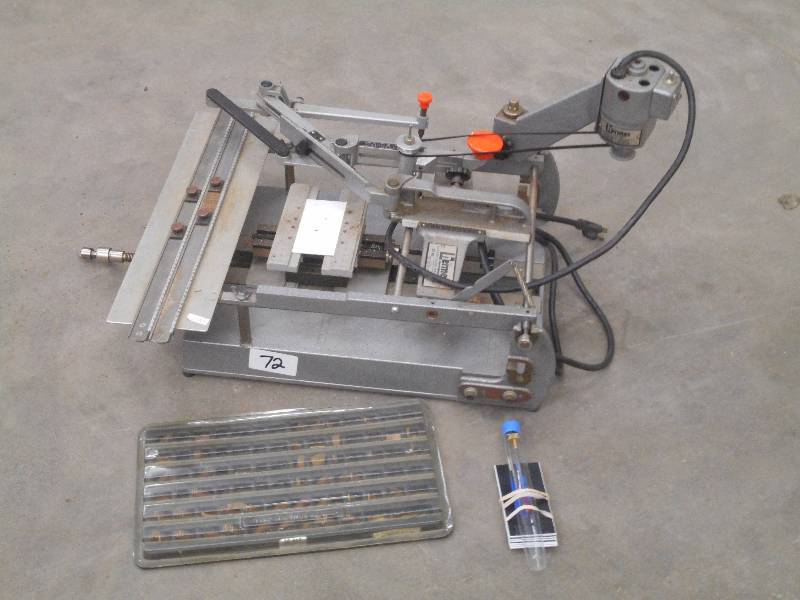 lot 72 image: New Hermes Engravograph Engraving S...
