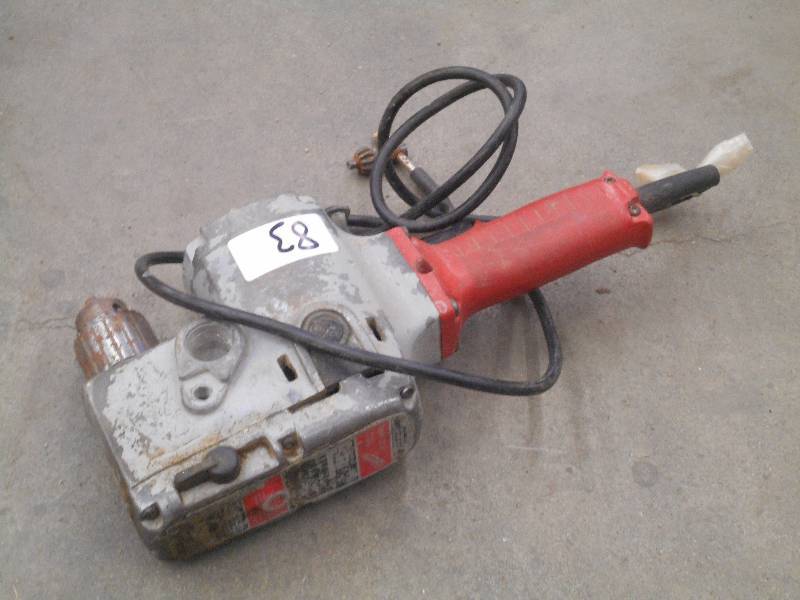 lot 83 image: Milwaukee 120Volt Right Angle Drill...