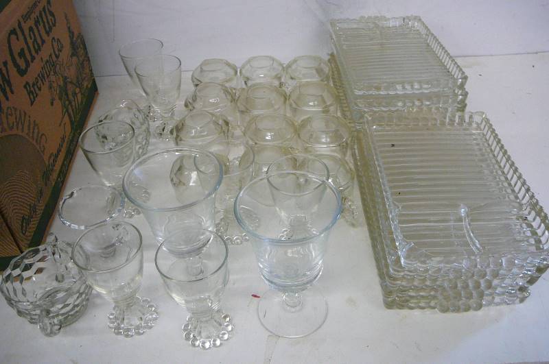 lot of glassware