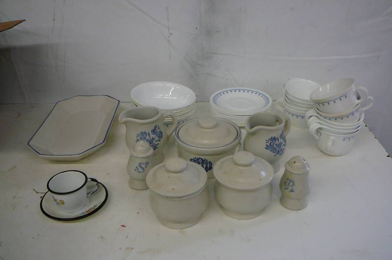 lot of glassware