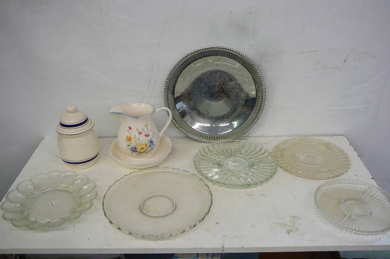 lot of glassware