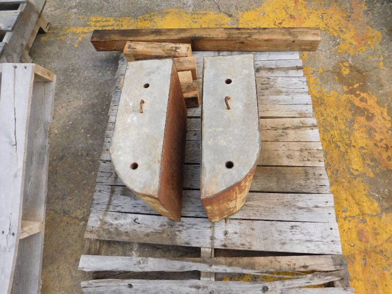 lot 26 image: Two Cement Filled Weights