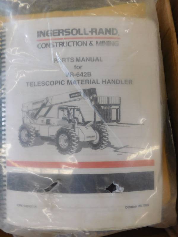 lot 46 image: Ingersoll Rand & Cummins PartsOperator Manuels