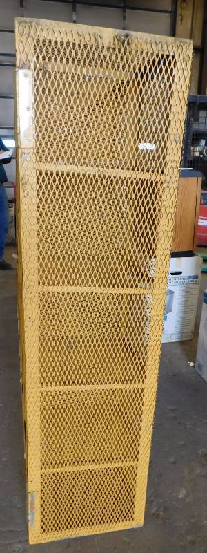 lot 55 image: Steel Parts Bin - 15.5 x 96 x 60.5