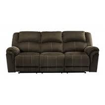 lot 6 image: BRAND NEW IN BOX Signature Design by Ashley Quinnlyn Coffee Reclining Sofa