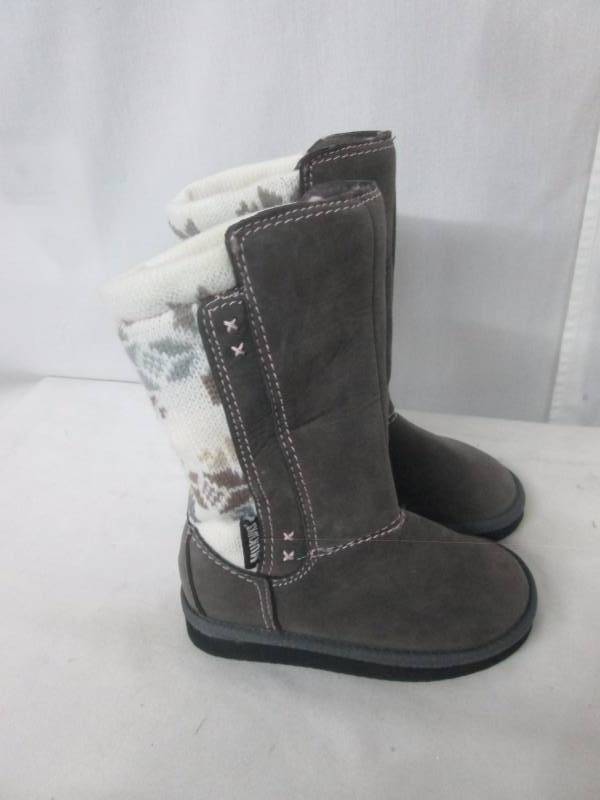 Muk Luks Girls Gray Knee-High Stacy Boots