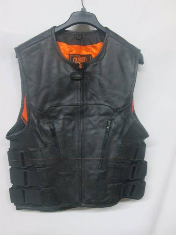 Milwaukee Leather Mens Zip SWAT Biker Vest