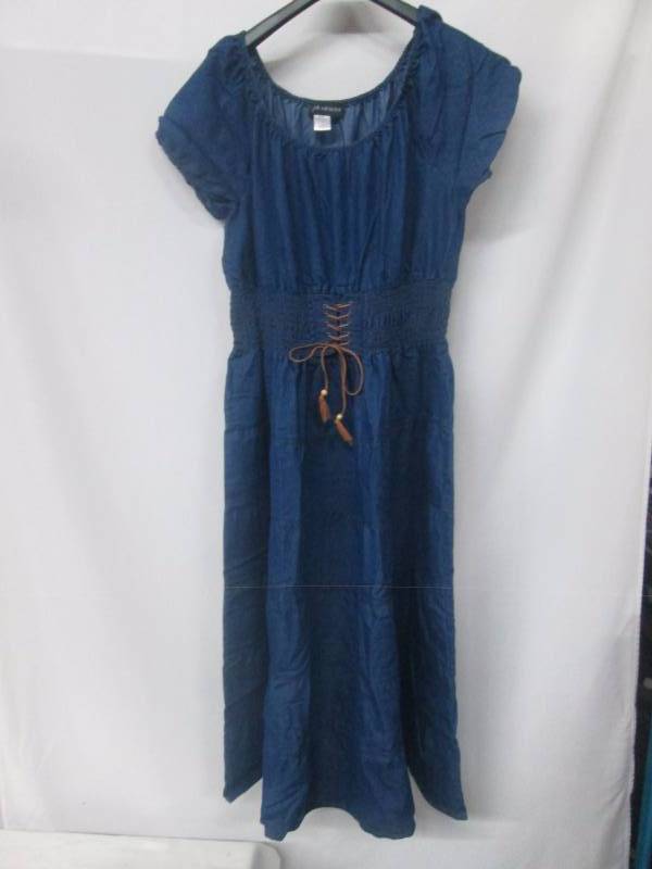 Wearabouts Womens Plus Tiered Denim Dress